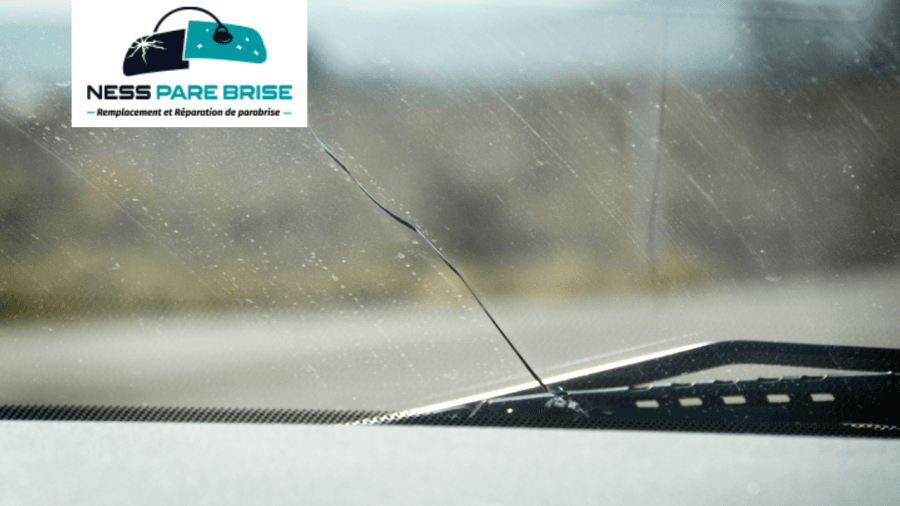 pare-brise fissuré